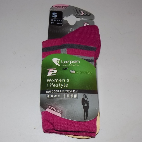 New Lorpen T2 Outdoor Lifestyle Stripes wool blend - Picture 2 of 7